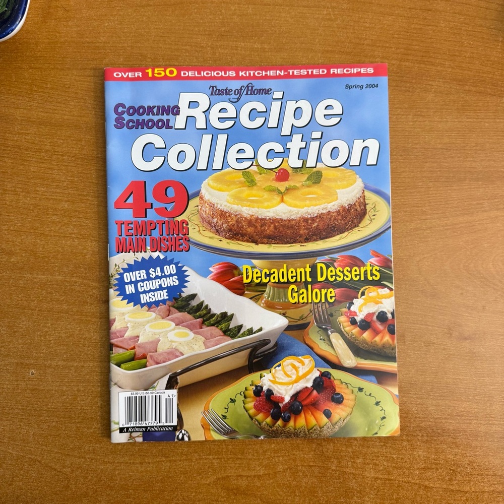 Taste‎ of Home Cooking School Recipe Collection - Blue and Yellow Cover